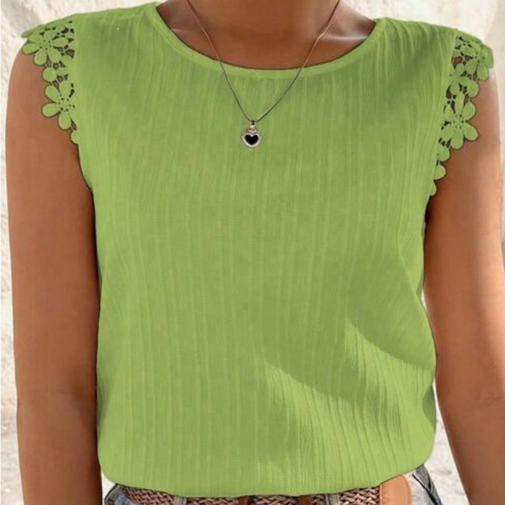 SHEIN Breezaya Women's Casual Solid Color Tie-Up Backless Blouse (NEW)